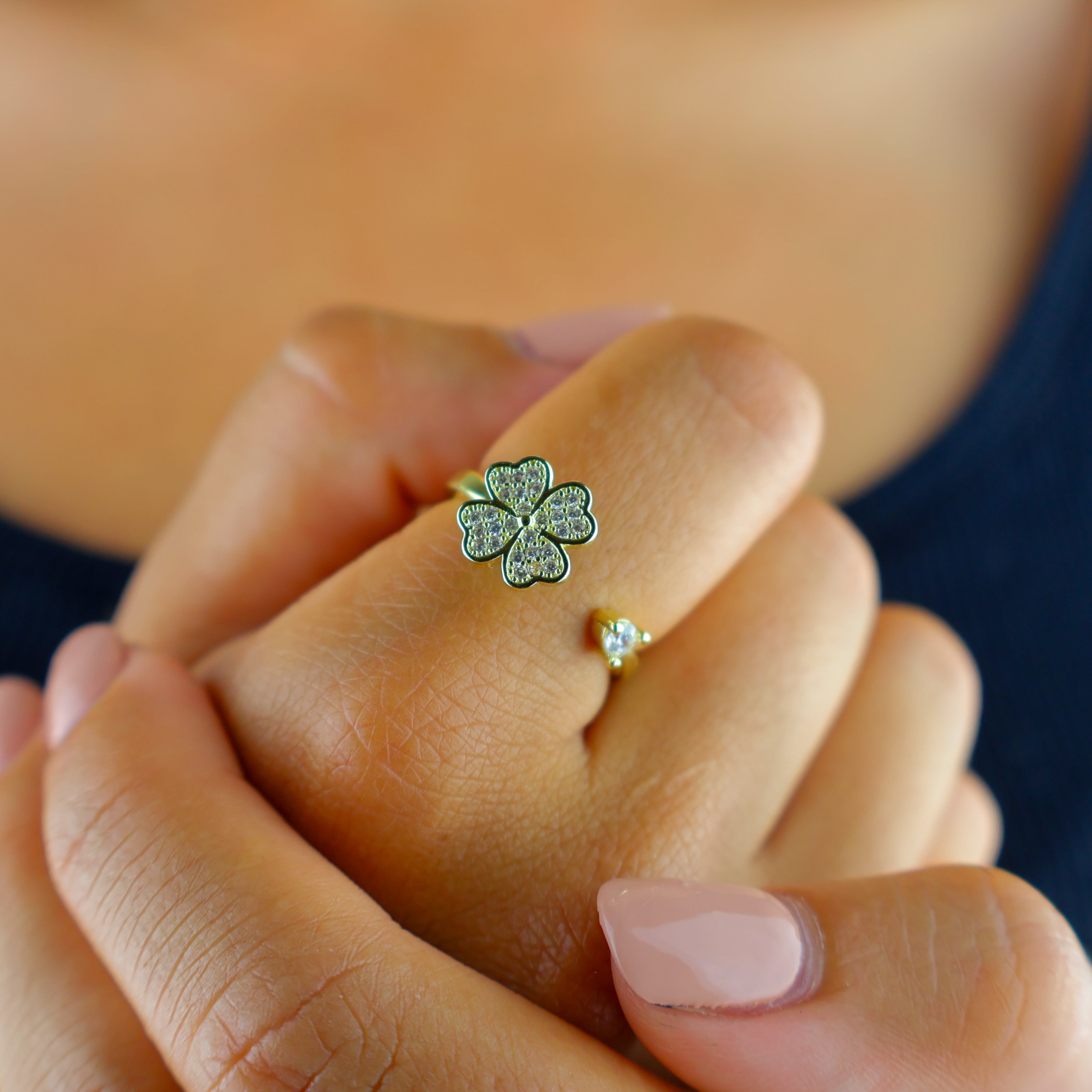 Clover Anxiety Ring