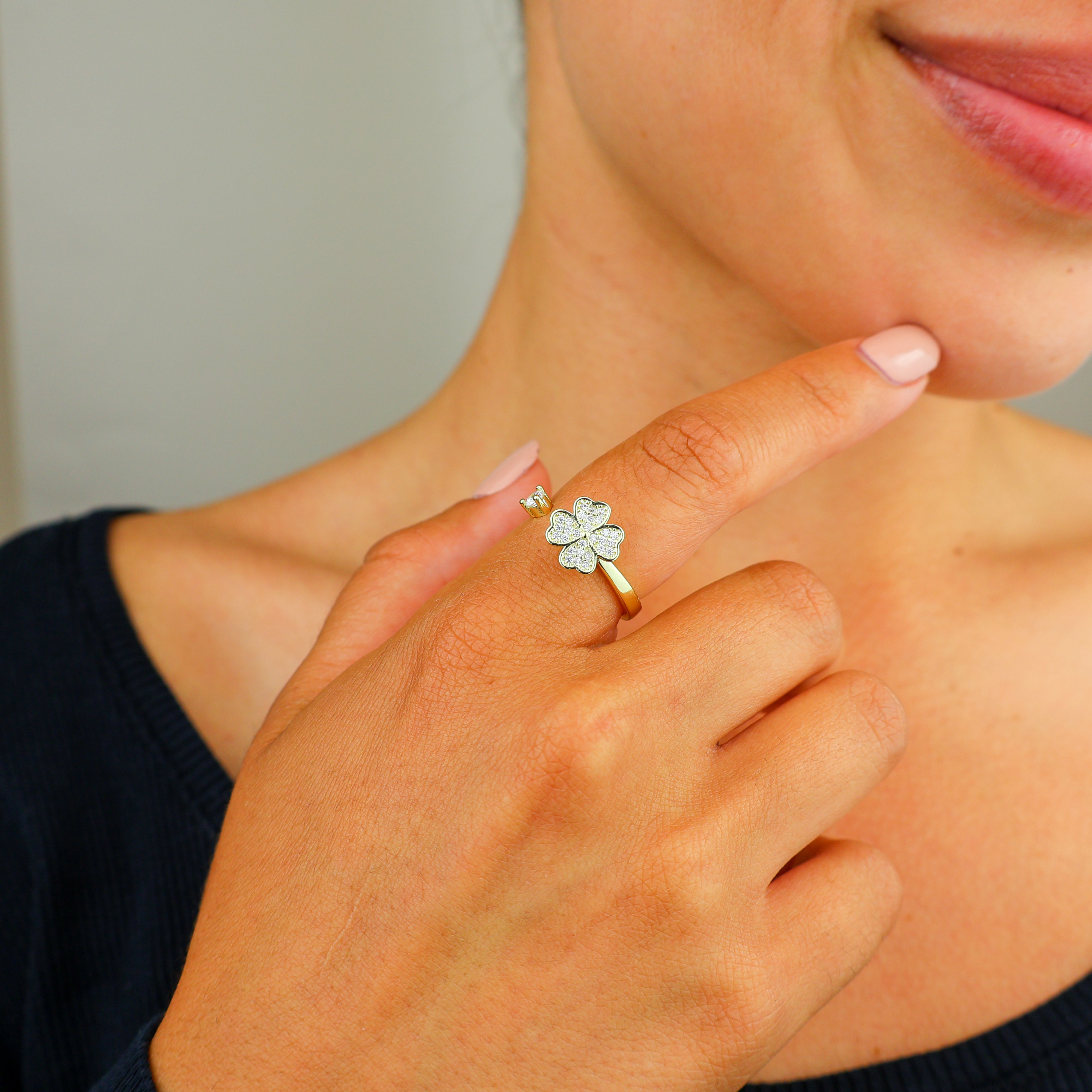 Clover Anxiety Ring