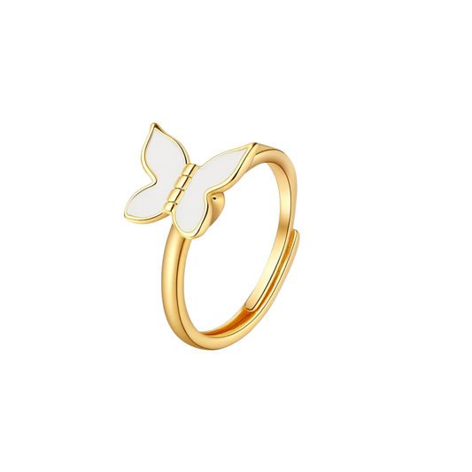Simple Butterfly Anxiety Ring
