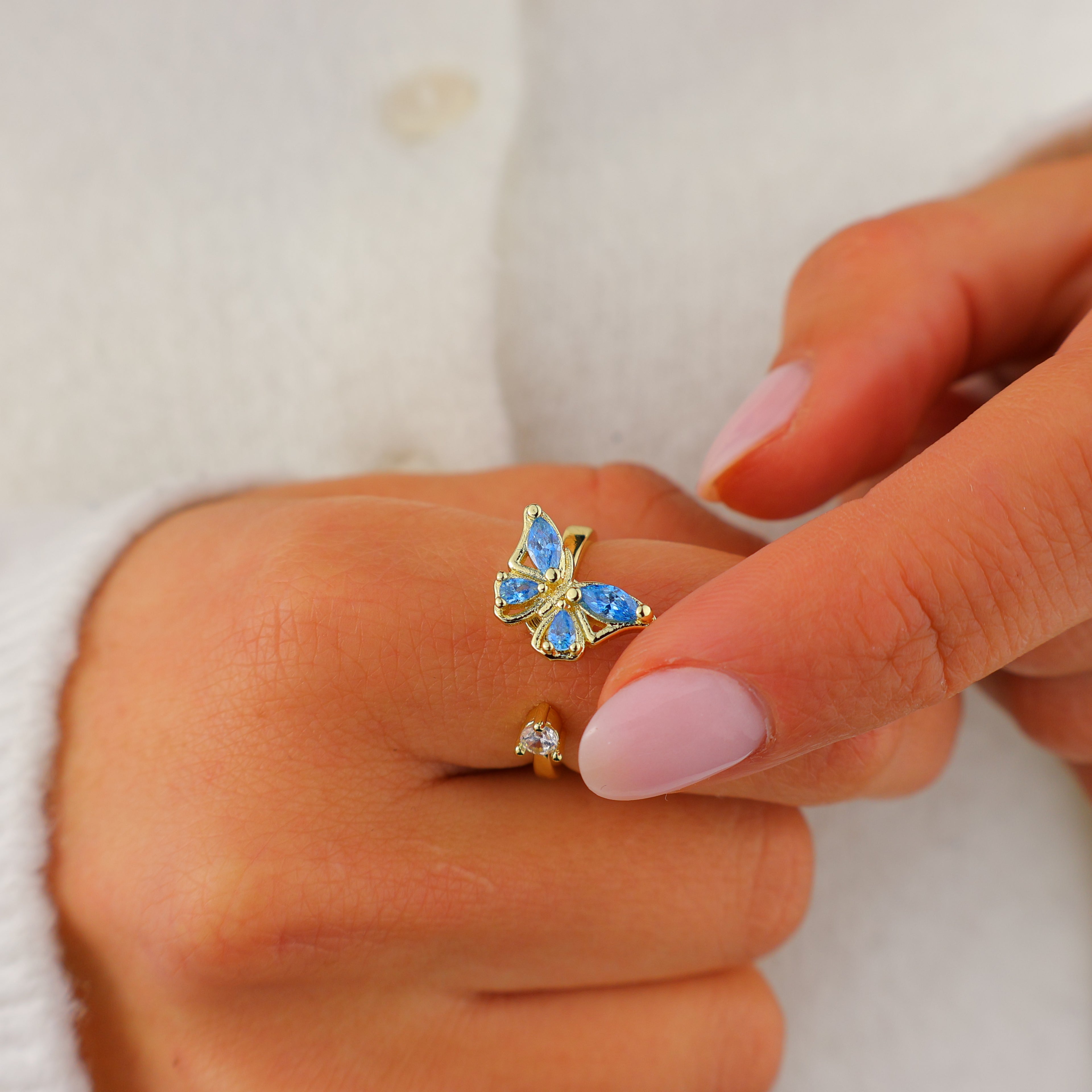 Butterfly Anxiety Ring