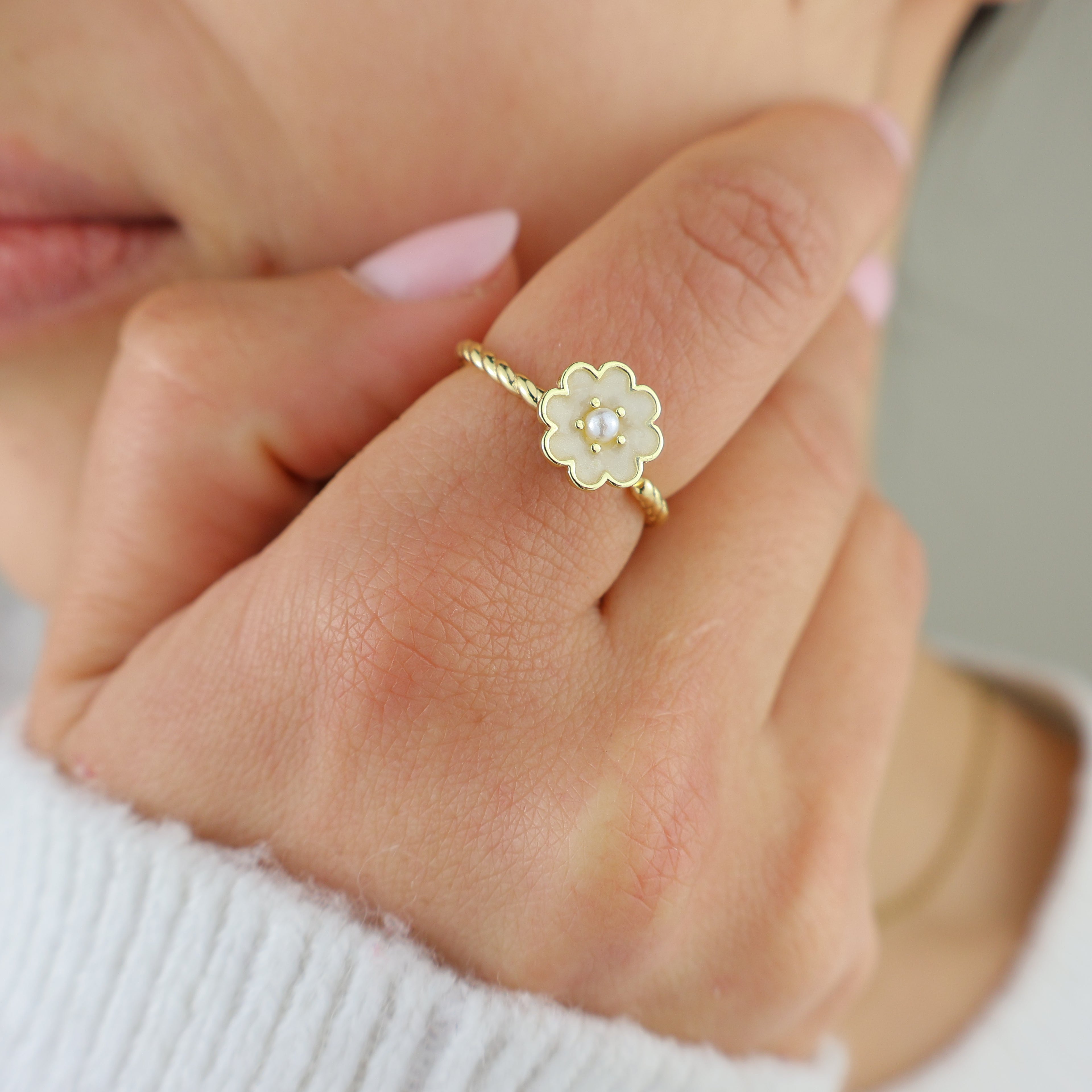 Little Bloom Anxiety Ring