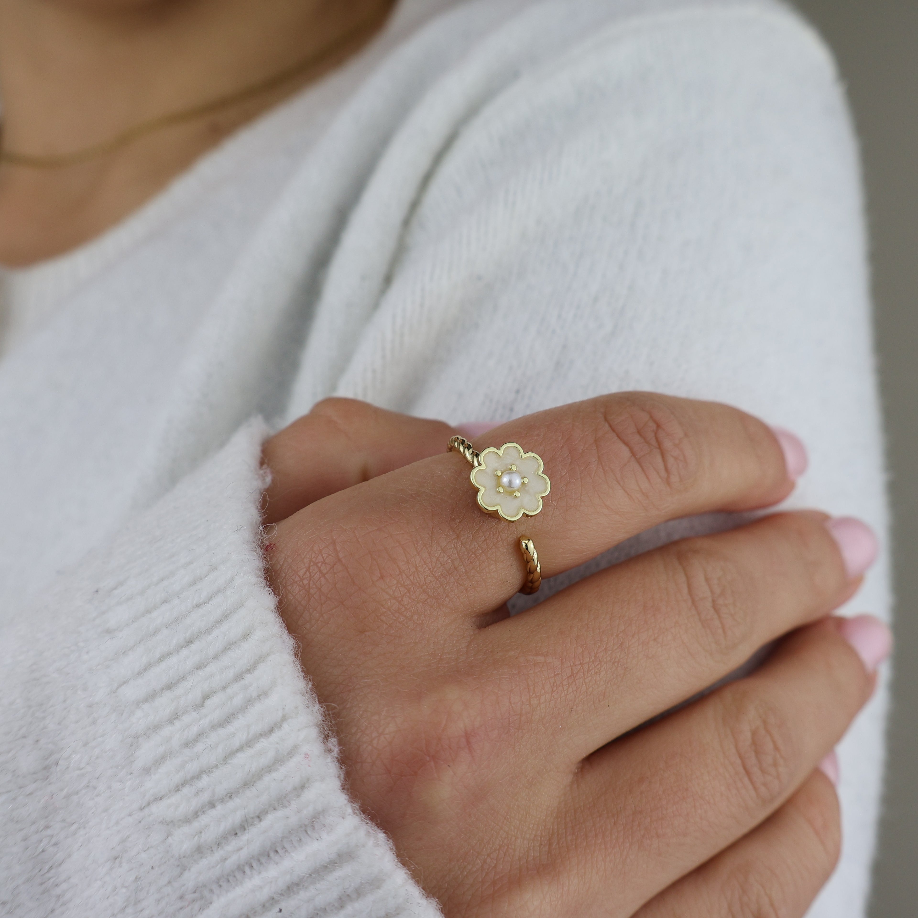 Little Bloom Anxiety Ring