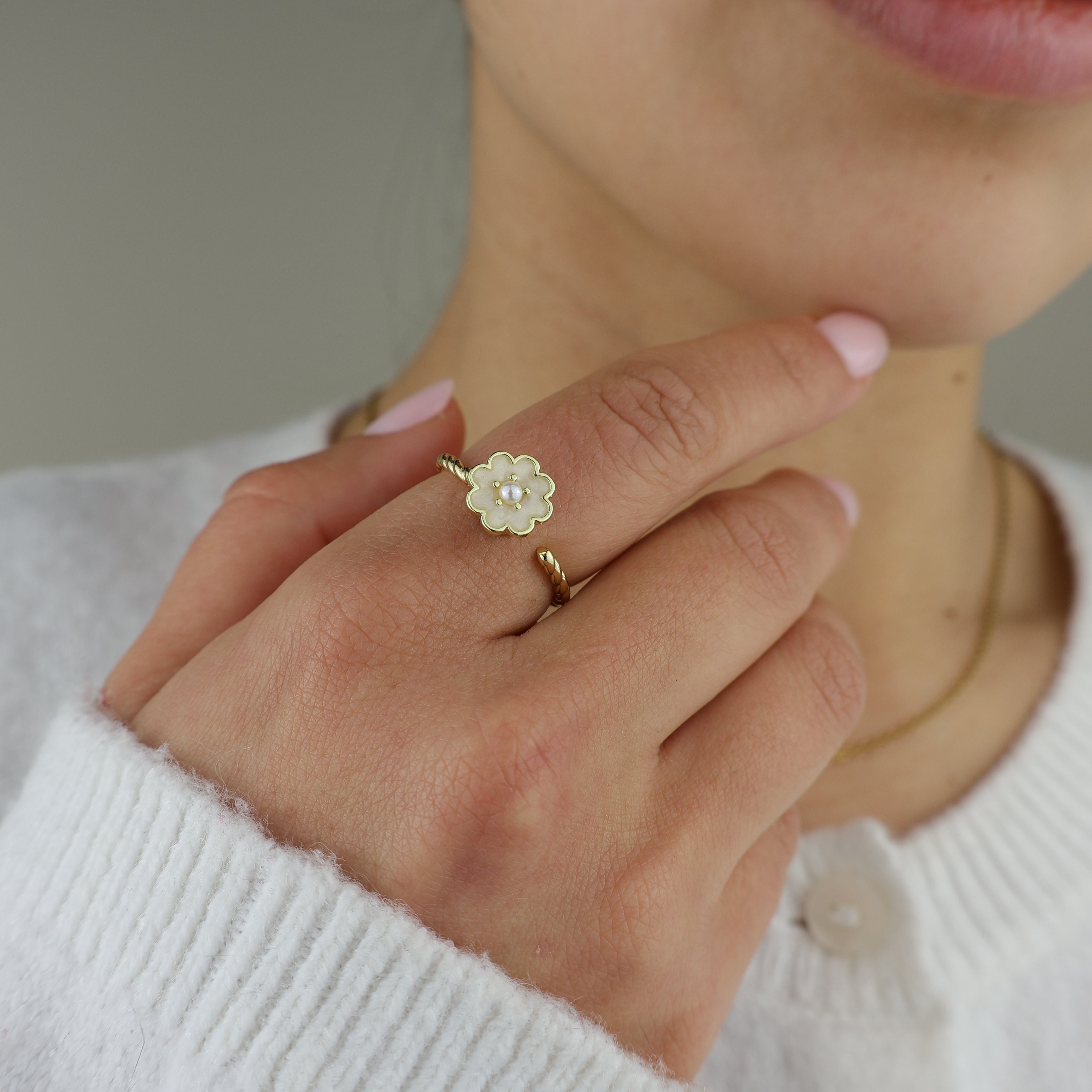 Little Bloom Anxiety Ring