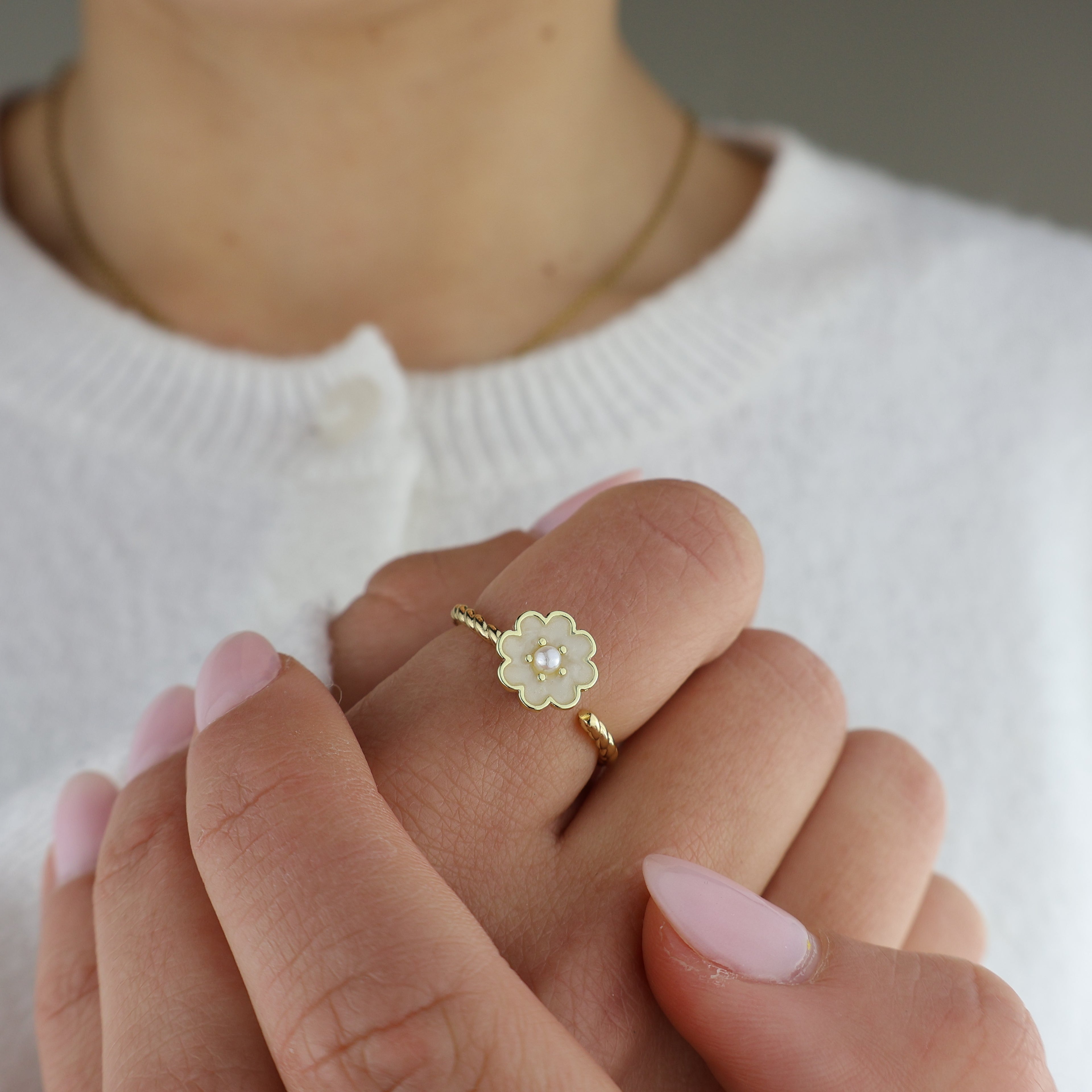 Little Bloom Anxiety Ring