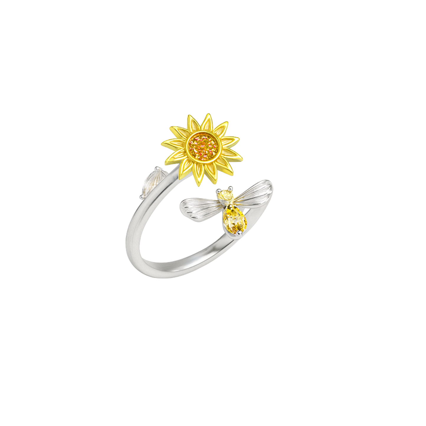 Bee & Bloom Anxiety Ring