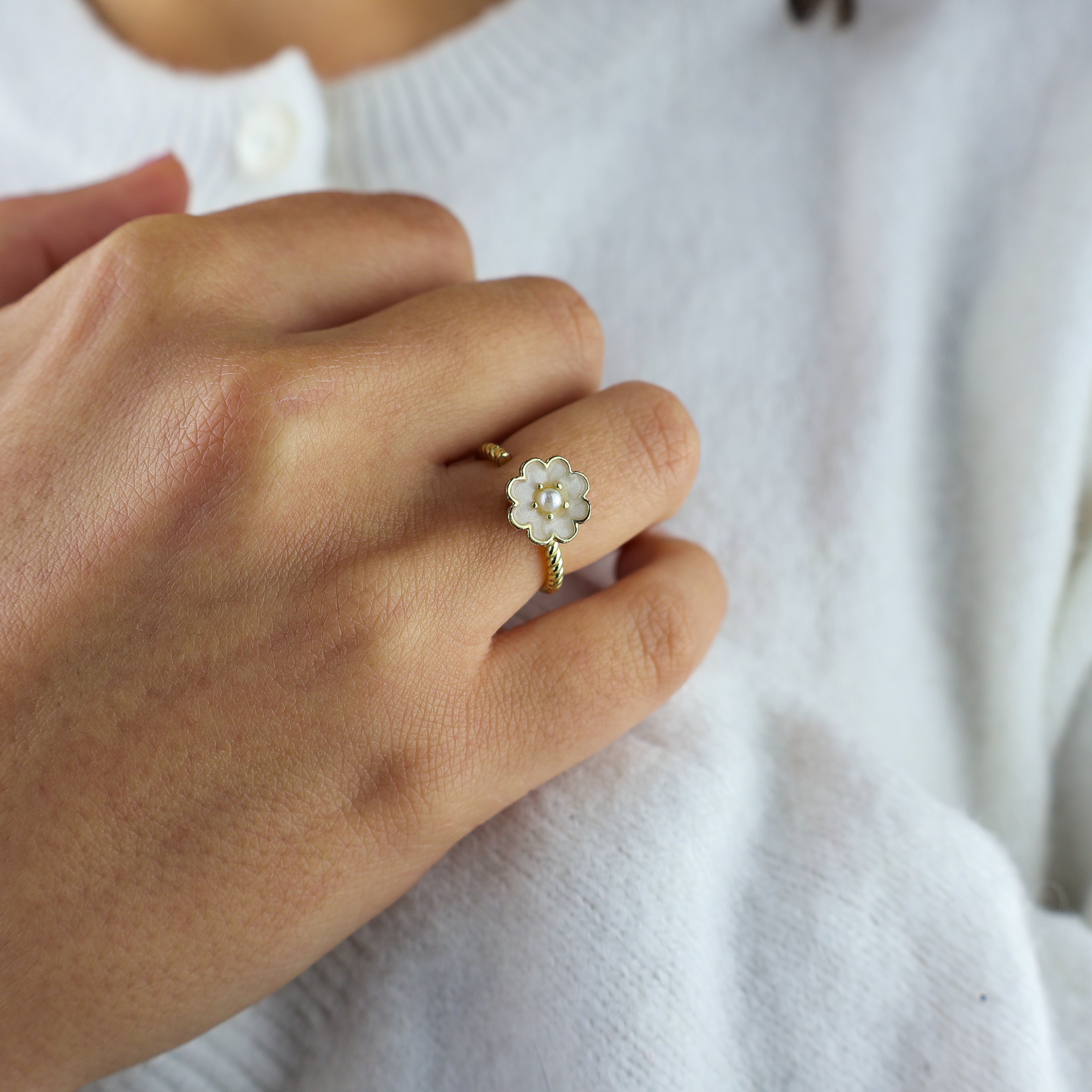 Little Bloom Anxiety Ring