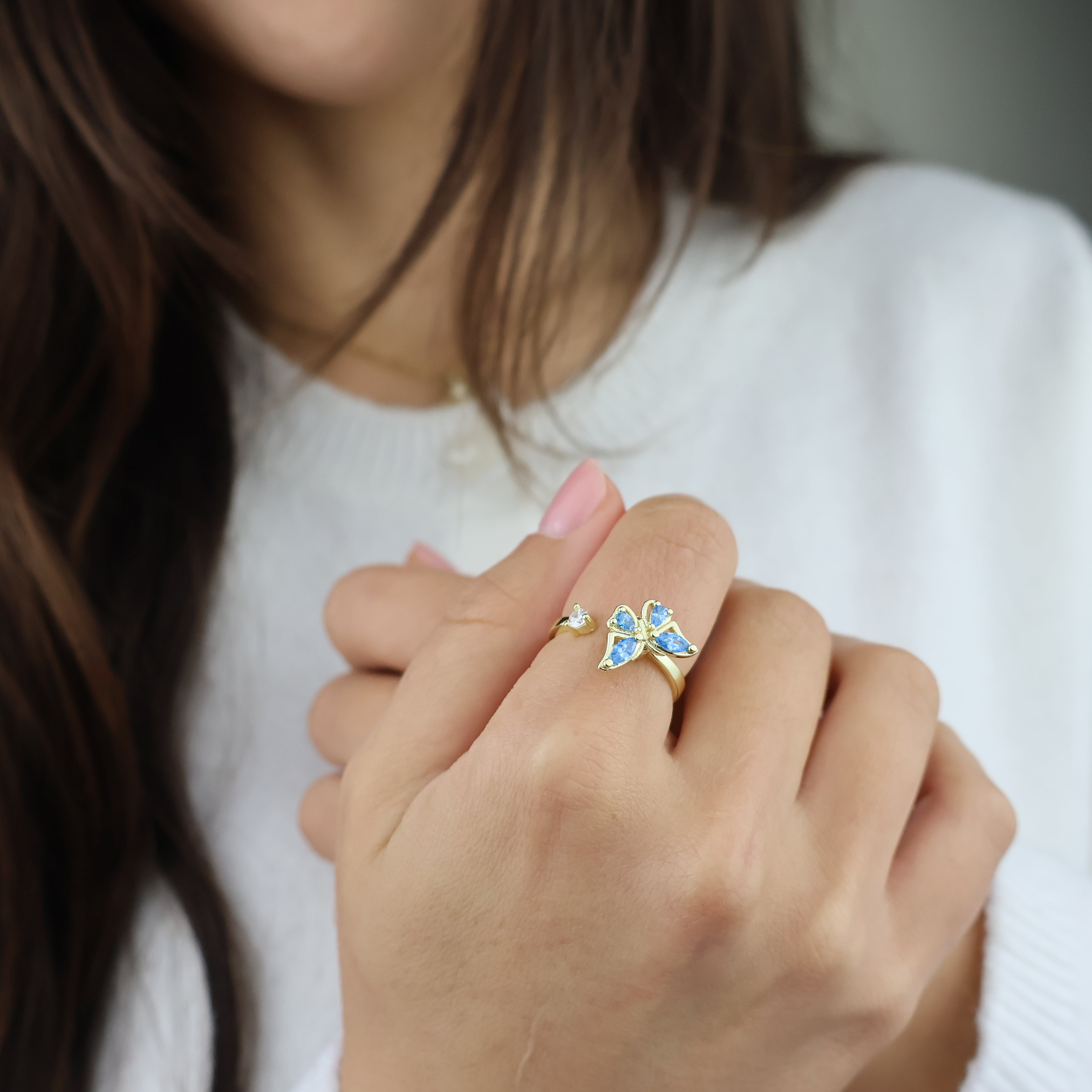Butterfly Anxiety Ring